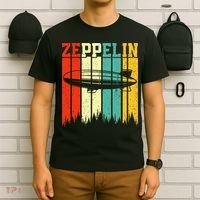 Zeppelin 70s 80s Dirigible Airship Zepelin Zepplin T-Shirt thumb 6