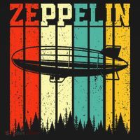 Zeppelin 70s 80s Dirigible Airship Zepelin Zepplin Women's Hoodie thumb 2