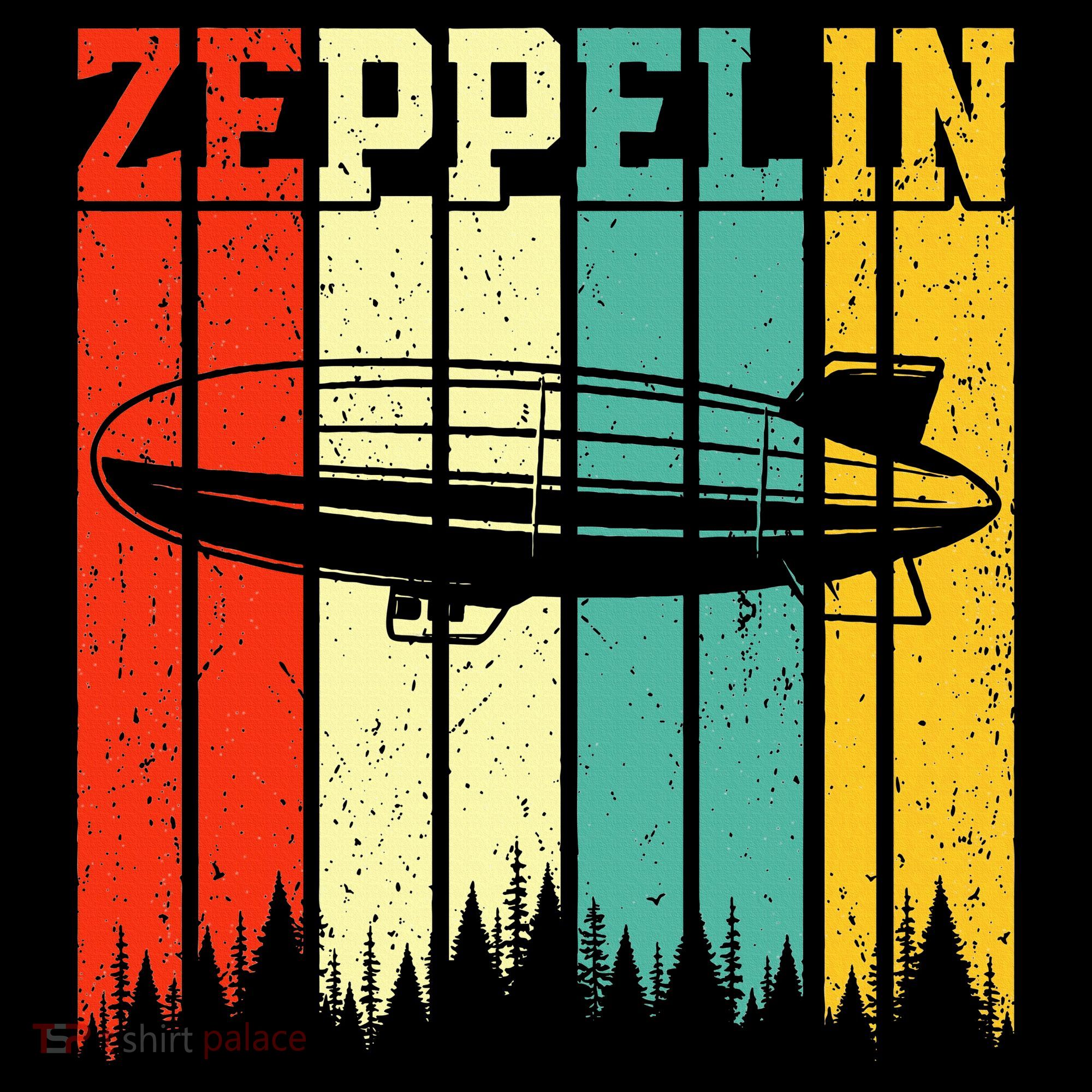 Zeppelin 70s 80s Dirigible Airship Zepelin Zepplin Women's Hoodie