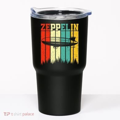 Zeppelin 70s 80s Dirigible Airship Zepelin Zepplin Tumbler