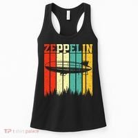 Zeppelin 70s 80s Dirigible Airship Zepelin Zepplin Women's Tank Top thumb 0