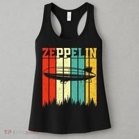 Zeppelin 70s 80s Dirigible Airship Zepelin Zepplin Women's Tank Top thumb 3