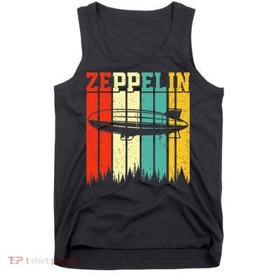 Zeppelin 70s 80s Dirigible Airship Zepelin Zepplin Tank Top