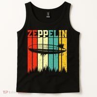 Zeppelin 70s 80s Dirigible Airship Zepelin Zepplin Tank Top thumb 2
