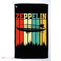 Zeppelin 70s 80s Dirigible Airship Zepelin Zepplin Golf Towel thumb 0