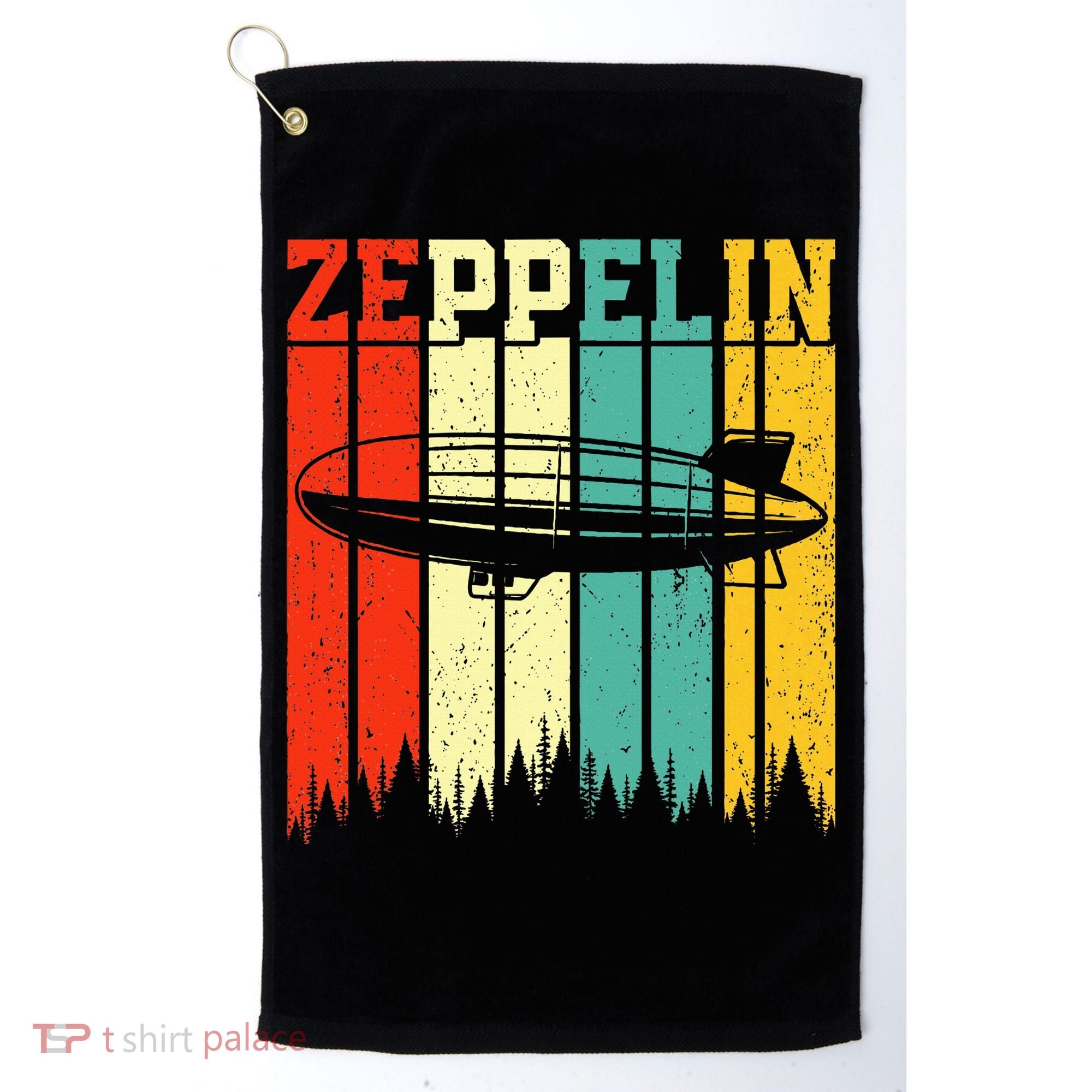 Zeppelin 70s 80s Dirigible Airship Zepelin Zepplin Golf Towel
