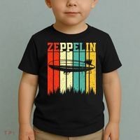 Zeppelin 70s 80s Dirigible Airship Zepelin Zepplin Toddler T-Shirt thumb 2
