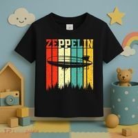 Zeppelin 70s 80s Dirigible Airship Zepelin Zepplin Toddler T-Shirt thumb 3