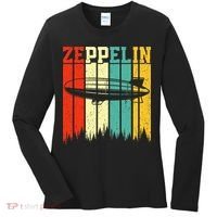 Zeppelin 70s 80s Dirigible Airship Zepelin Zepplin Women's Long Sleeve Shirt thumb 0