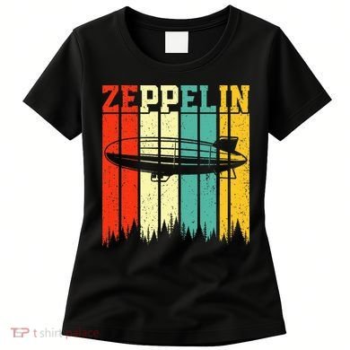 Zeppelin 70s 80s Dirigible Airship Zepelin Zepplin Women's T-Shirt