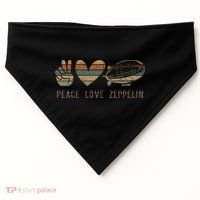 Zeppelin 70s Dirigible Blimp Airship Zepelin Zepplin USA-Made Doggie Bandana thumb 0