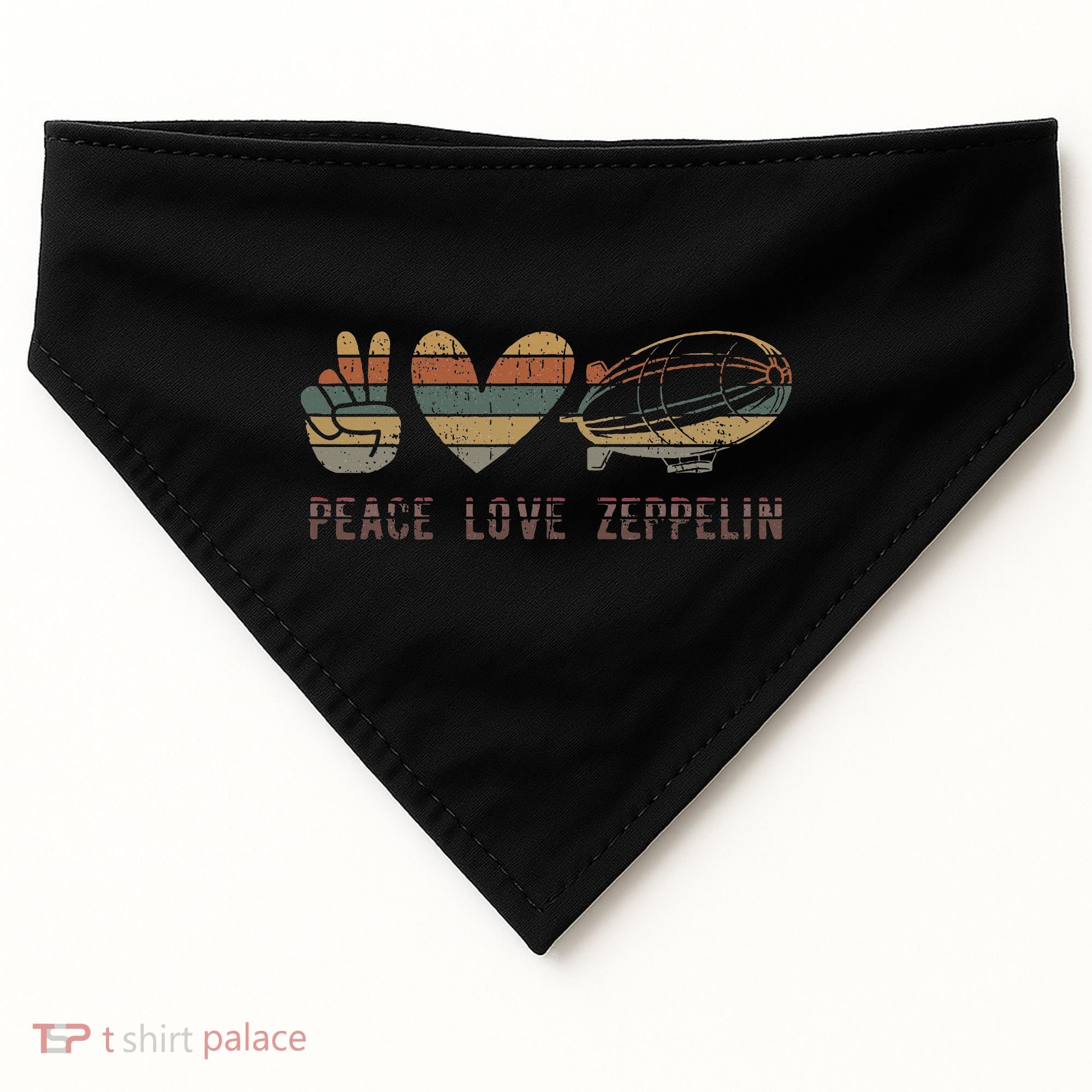 Zeppelin 70s Dirigible Blimp Airship Zepelin Zepplin USA-Made Doggie Bandana