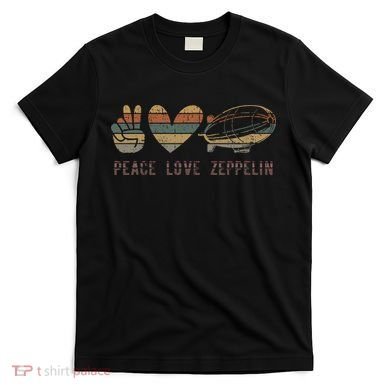 Zeppelin 70s Dirigible Blimp Airship Zepelin Zepplin T-Shirt