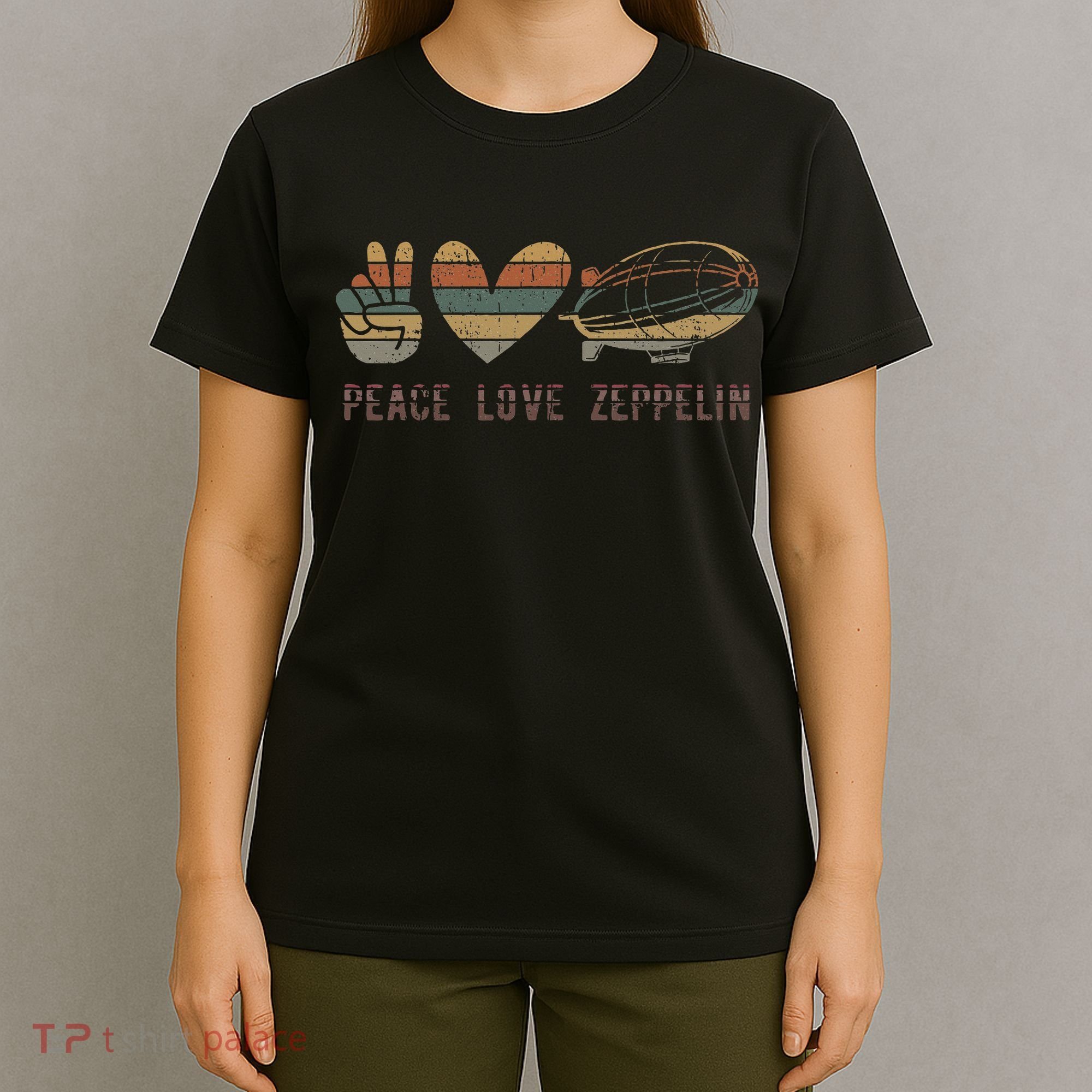 Zeppelin 70s Dirigible Blimp Airship Zepelin Zepplin T-Shirt