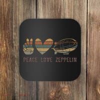 Zeppelin 70s Dirigible Blimp Airship Zepelin Zepplin Coaster thumb 0