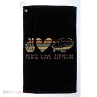Zeppelin 70s Dirigible Blimp Airship Zepelin Zepplin Golf Towel thumb 0