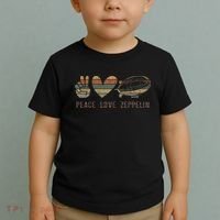Zeppelin 70s Dirigible Blimp Airship Zepelin Zepplin Toddler T-Shirt thumb 2