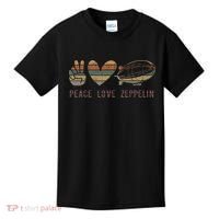 Zeppelin 70s Dirigible Blimp Airship Zepelin Zepplin Kids T-Shirt thumb 0