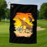 Zookeeper Africans Animal Jungle Safari Zoo Keeper Golf Towel thumb 1