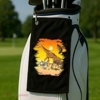 Zookeeper Africans Animal Jungle Safari Zoo Keeper Golf Towel thumb 2