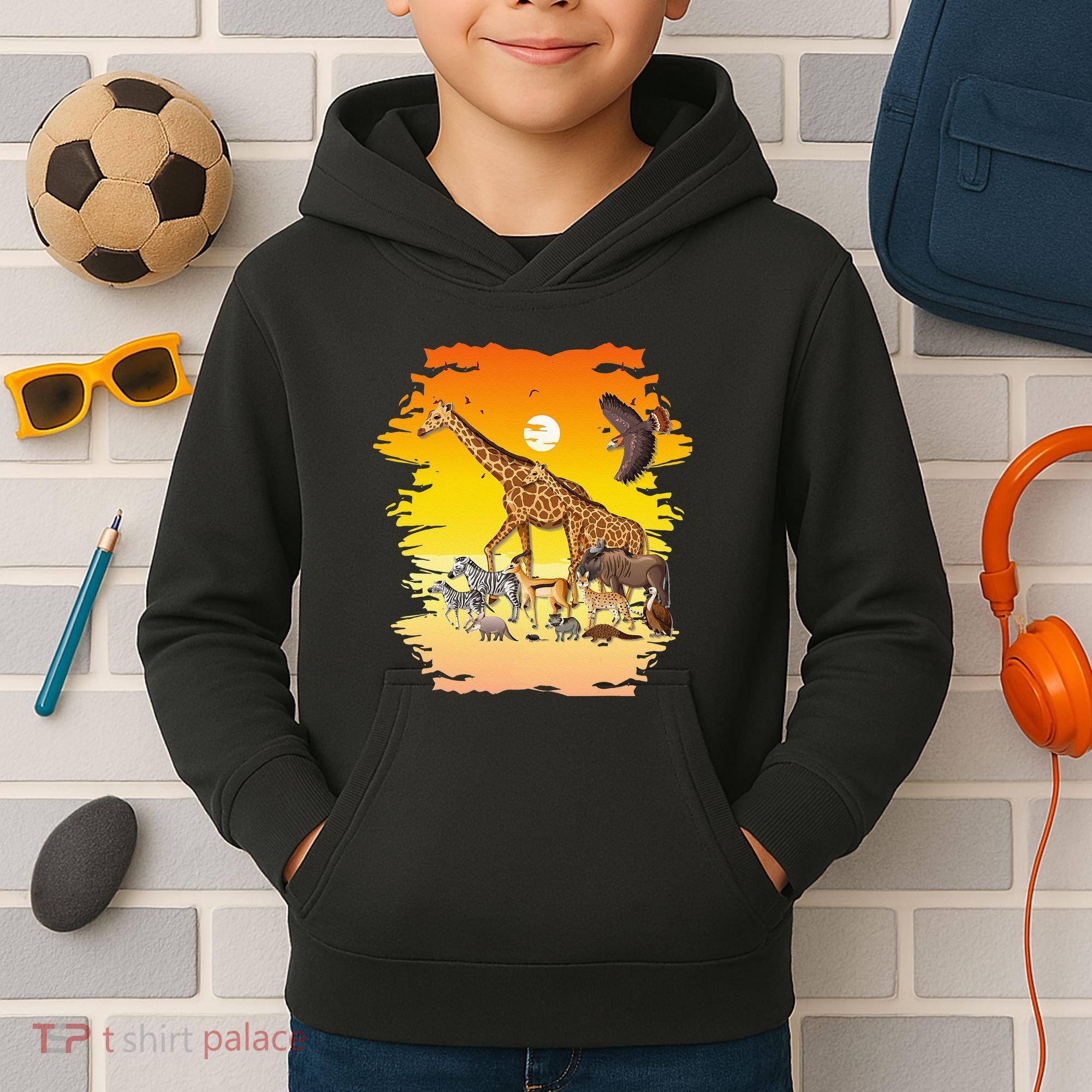 Zookeeper Africans Animal Jungle Safari Zoo Keeper Kids Hoodie