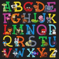 Zoo Animal Alphabet Abcs Animals Learning A Z Abc Letters Women's Sweatshirt thumb 2