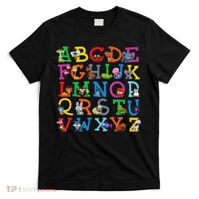 Zoo Animal Alphabet Abcs Animals Learning A Z Abc Letters T-Shirt