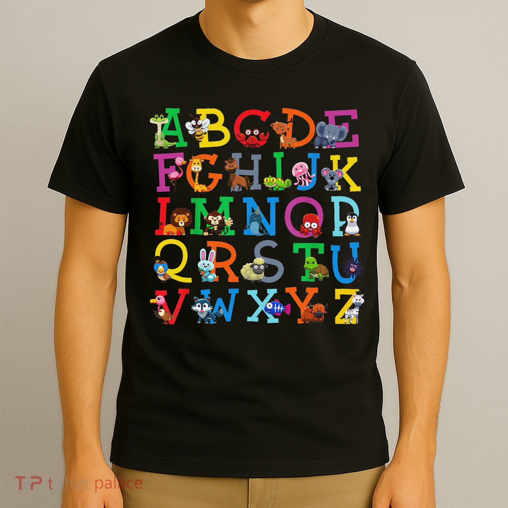 Zoo Animal Alphabet Abcs Animals Learning A Z Abc Letters T-Shirt