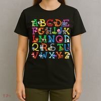 Zoo Animal Alphabet Abcs Animals Learning A Z Abc Letters T-Shirt thumb 4