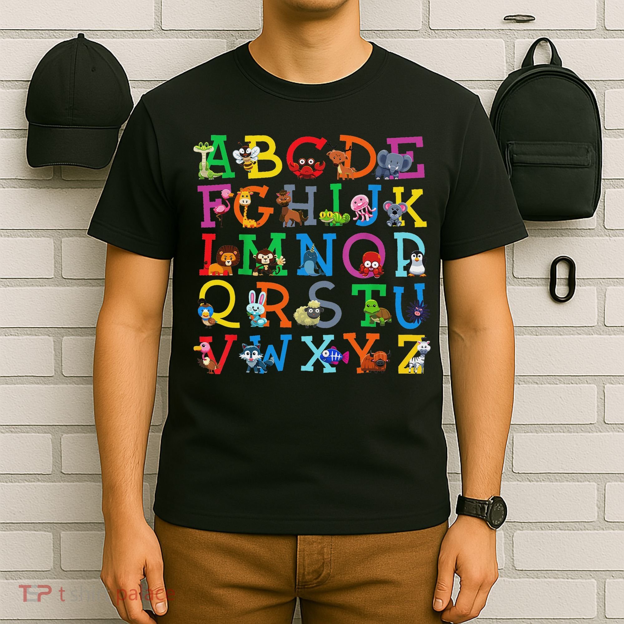 Zoo Animal Alphabet Abcs Animals Learning A Z Abc Letters T-Shirt