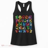 Zoo Animal Alphabet Abcs Animals Learning A Z Abc Letters Women's Tank Top thumb 0