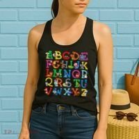 Zoo Animal Alphabet Abcs Animals Learning A Z Abc Letters Women's Tank Top thumb 2