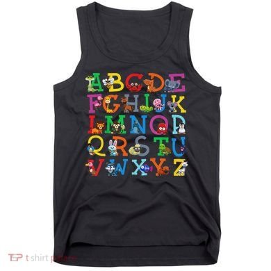 Zoo Animal Alphabet Abcs Animals Learning A Z Abc Letters Tank Top