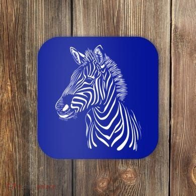 Zebra African Animal Zoo Keeper Zebra Lover Cute Gift Coaster