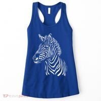 Zebra African Animal Zoo Keeper Zebra Lover Cute Gift Women's Tank Top thumb 0