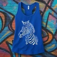 Zebra African Animal Zoo Keeper Zebra Lover Cute Gift Women's Tank Top thumb 3