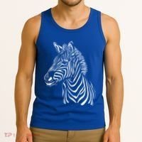 Zebra African Animal Zoo Keeper Zebra Lover Cute Gift Tank Top thumb 3