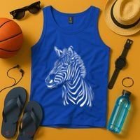 Zebra African Animal Zoo Keeper Zebra Lover Cute Gift Tank Top thumb 4