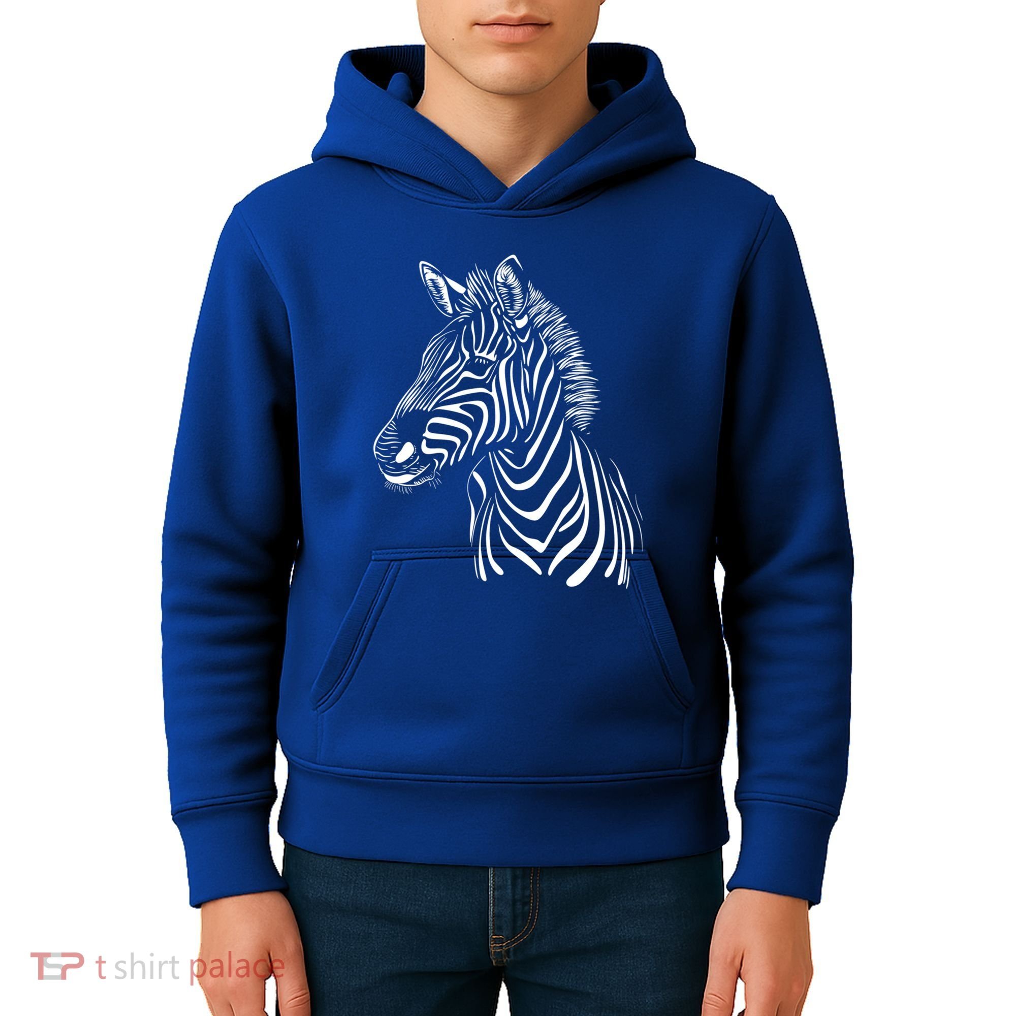 Zebra African Animal Zoo Keeper Zebra Lover Cute Gift Kids Hoodie