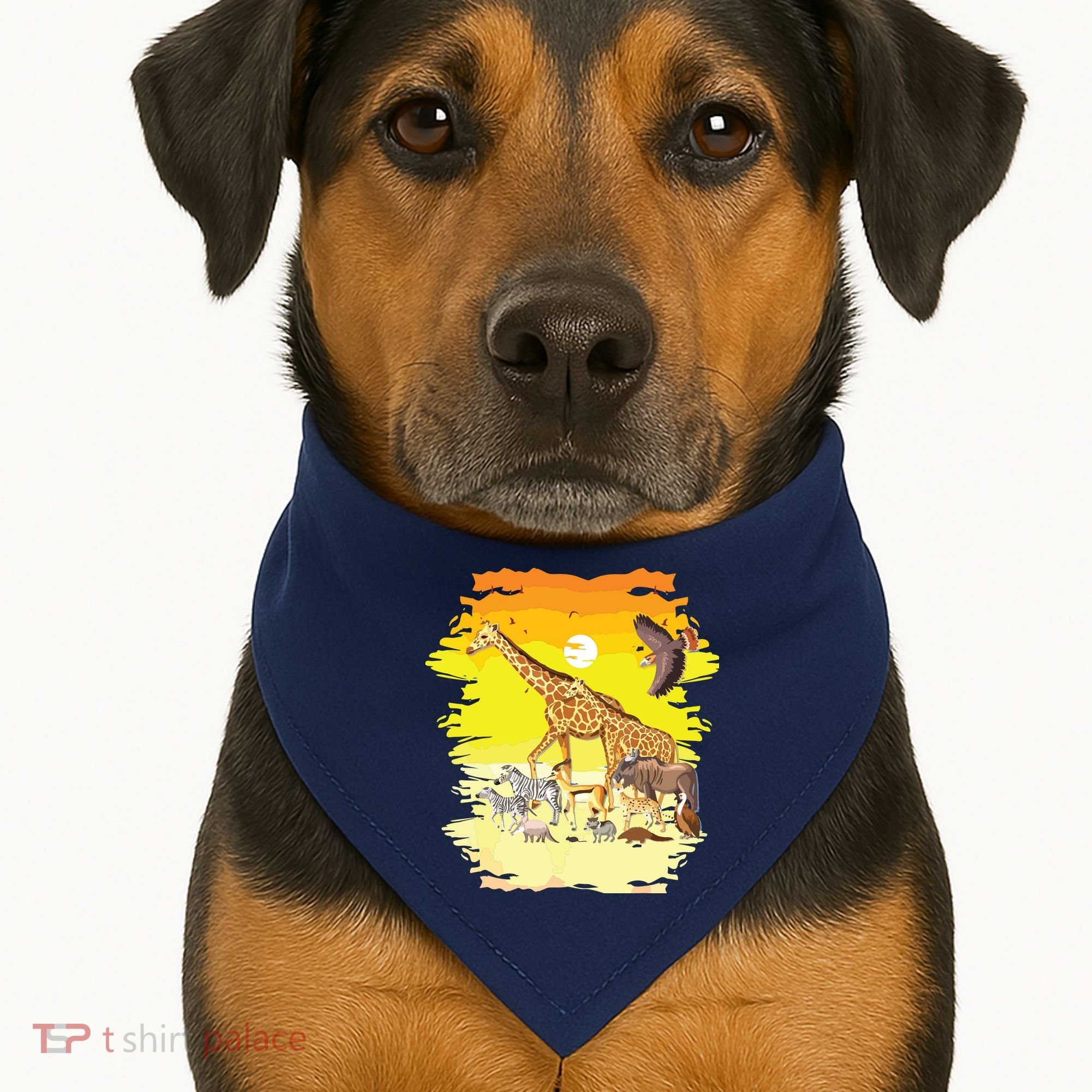 Zookeeper Africans Animal Jungle Safari Zoo Keeper USA-Made Doggie Bandana