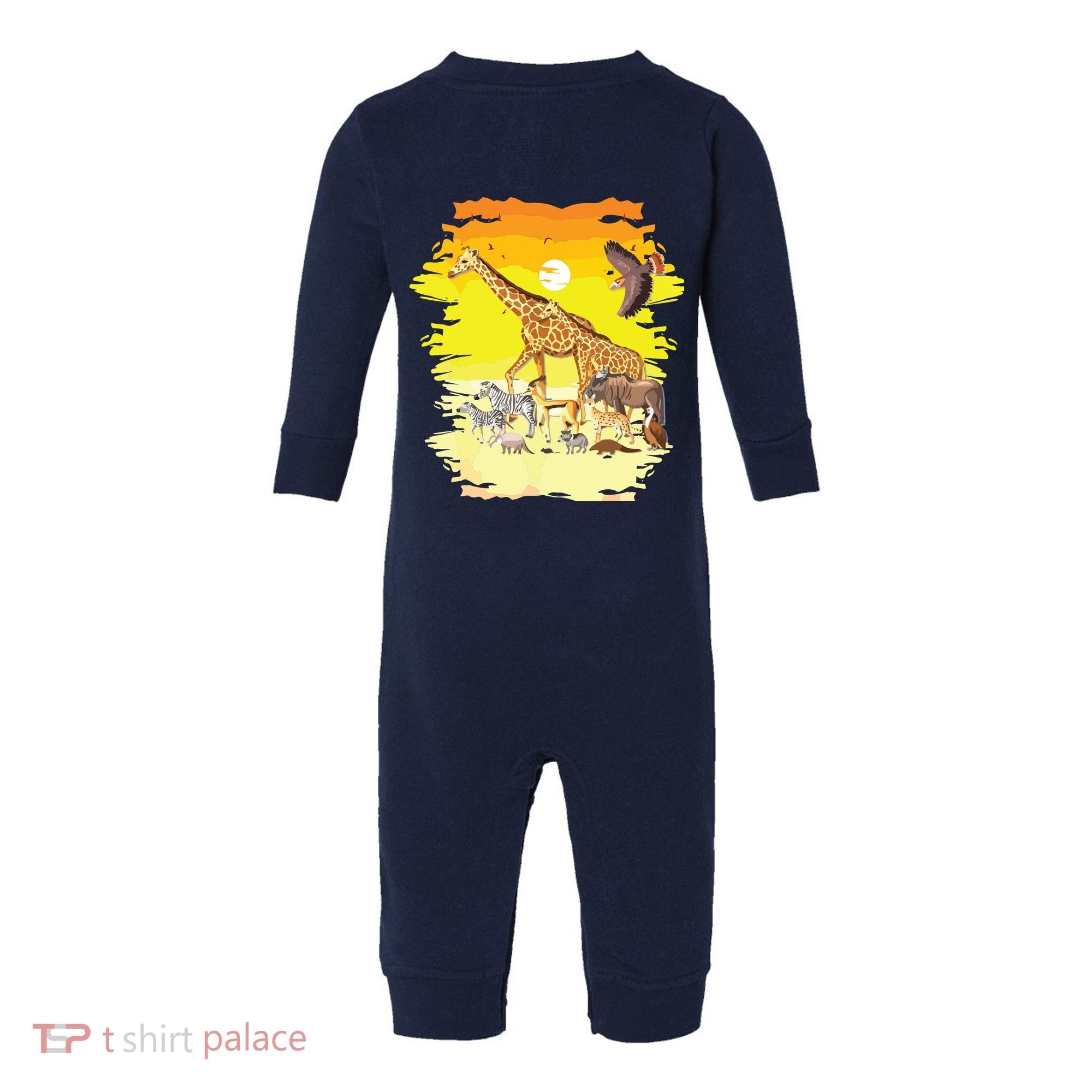 Zookeeper Africans Animal Jungle Safari Zoo Keeper Infant Fleece One Piece