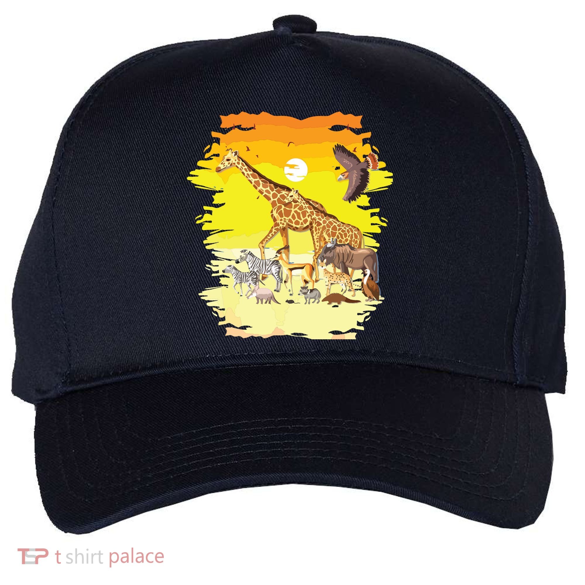 Zookeeper Africans Animal Jungle Safari Zoo Keeper Five-Panel Snapback Cap