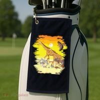 Zookeeper Africans Animal Jungle Safari Zoo Keeper Golf Towel thumb 2