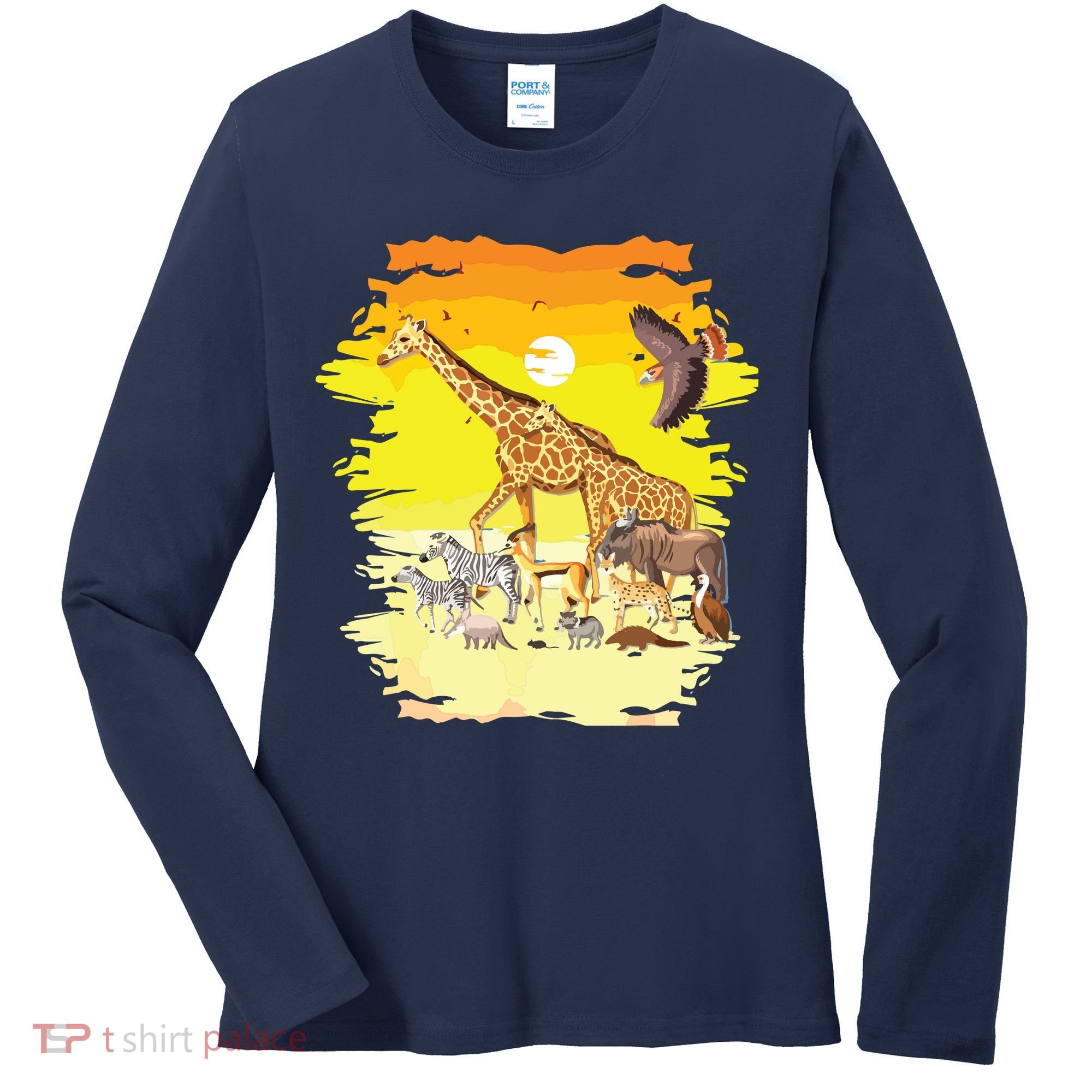 Zookeeper Africans Animal Jungle Safari Zoo Keeper Women's Long Sleeve Shirt