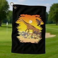 Zookeeper Africans Animal Jungle Safari Zoo Keeper Golf Towel thumb 1