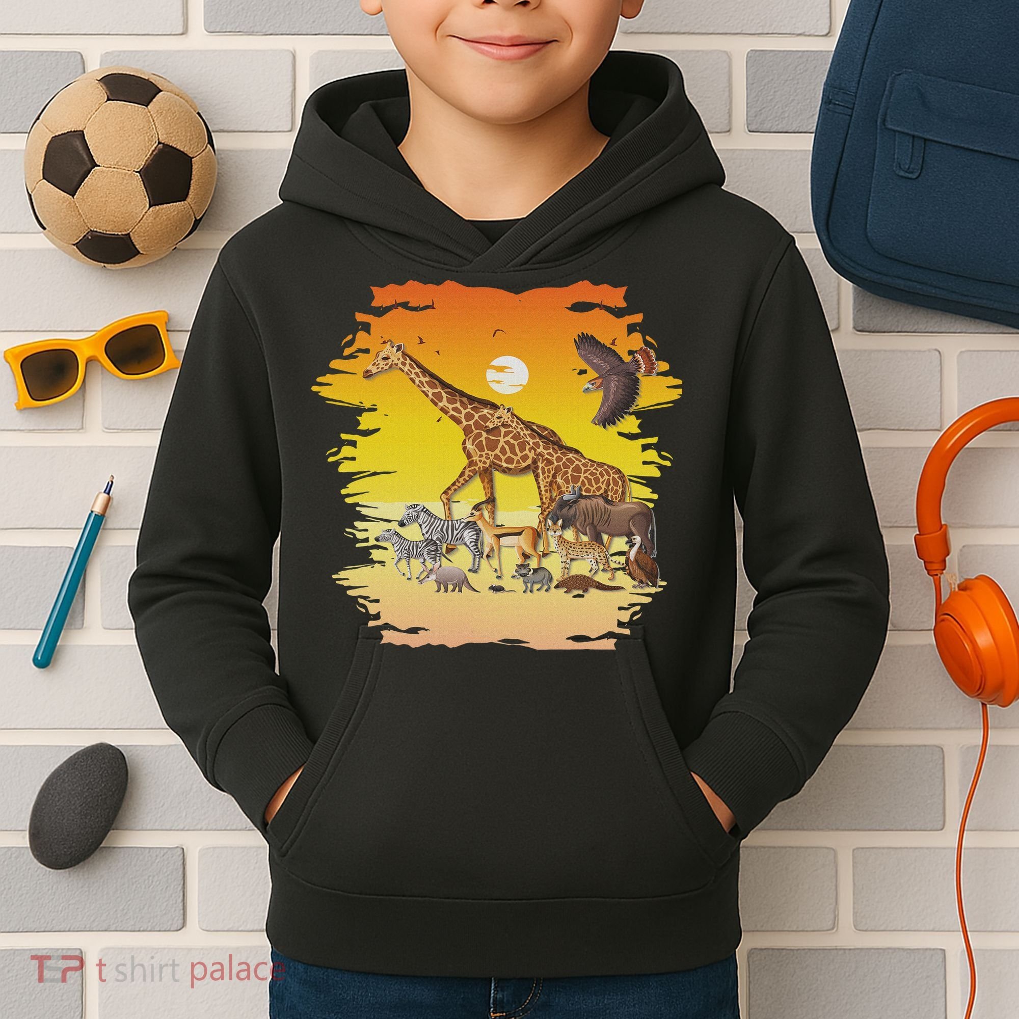 Zookeeper Africans Animal Jungle Safari Zoo Keeper Kids Hoodie