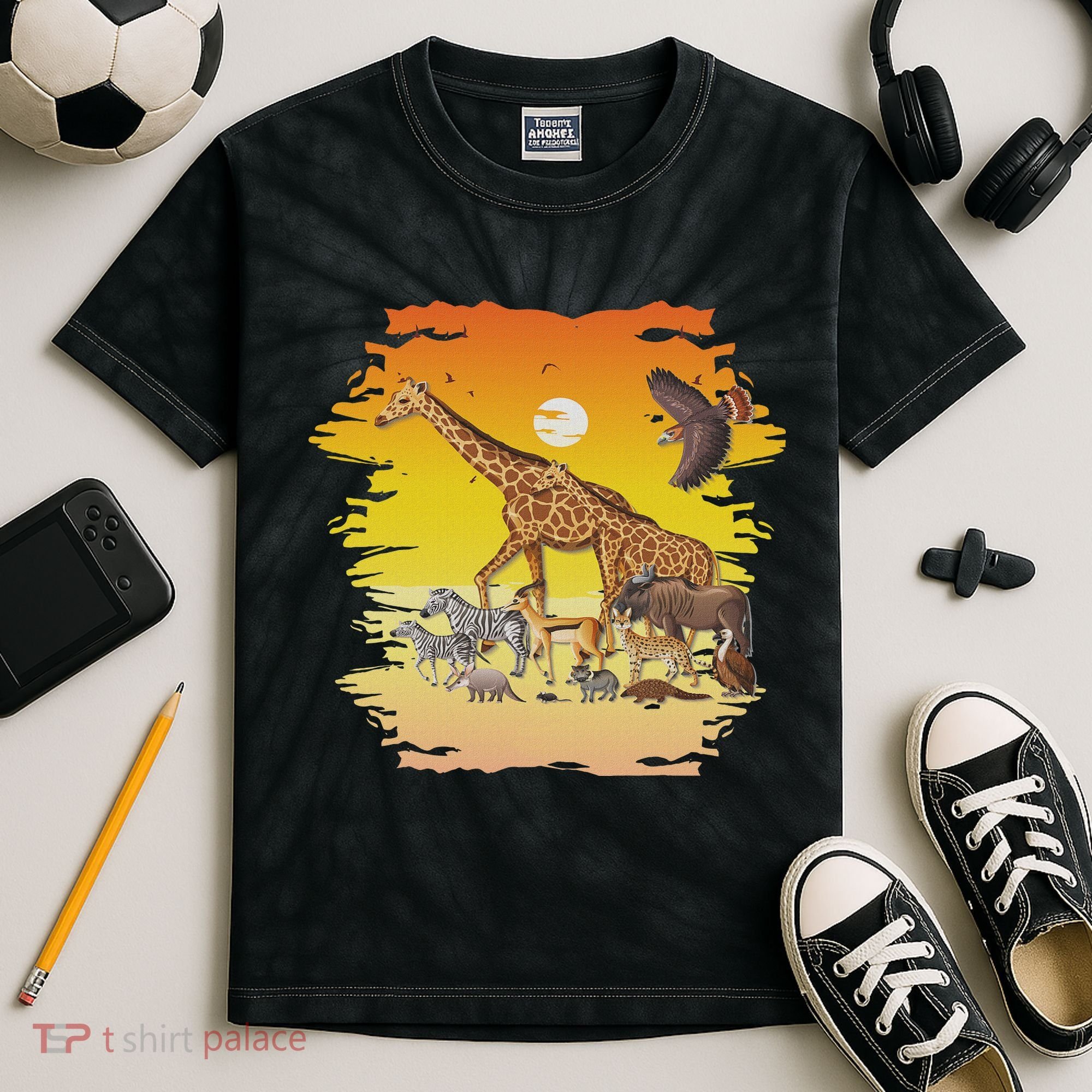 Zookeeper Africans Animal Jungle Safari Zoo Keeper Kids Tie-Dye T-Shirt