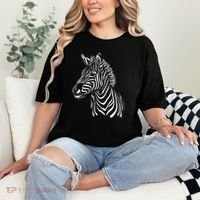 Zebra African Animal Zoo Keeper Zebra Lover Gift Comfort Colors T-Shirt thumb 2