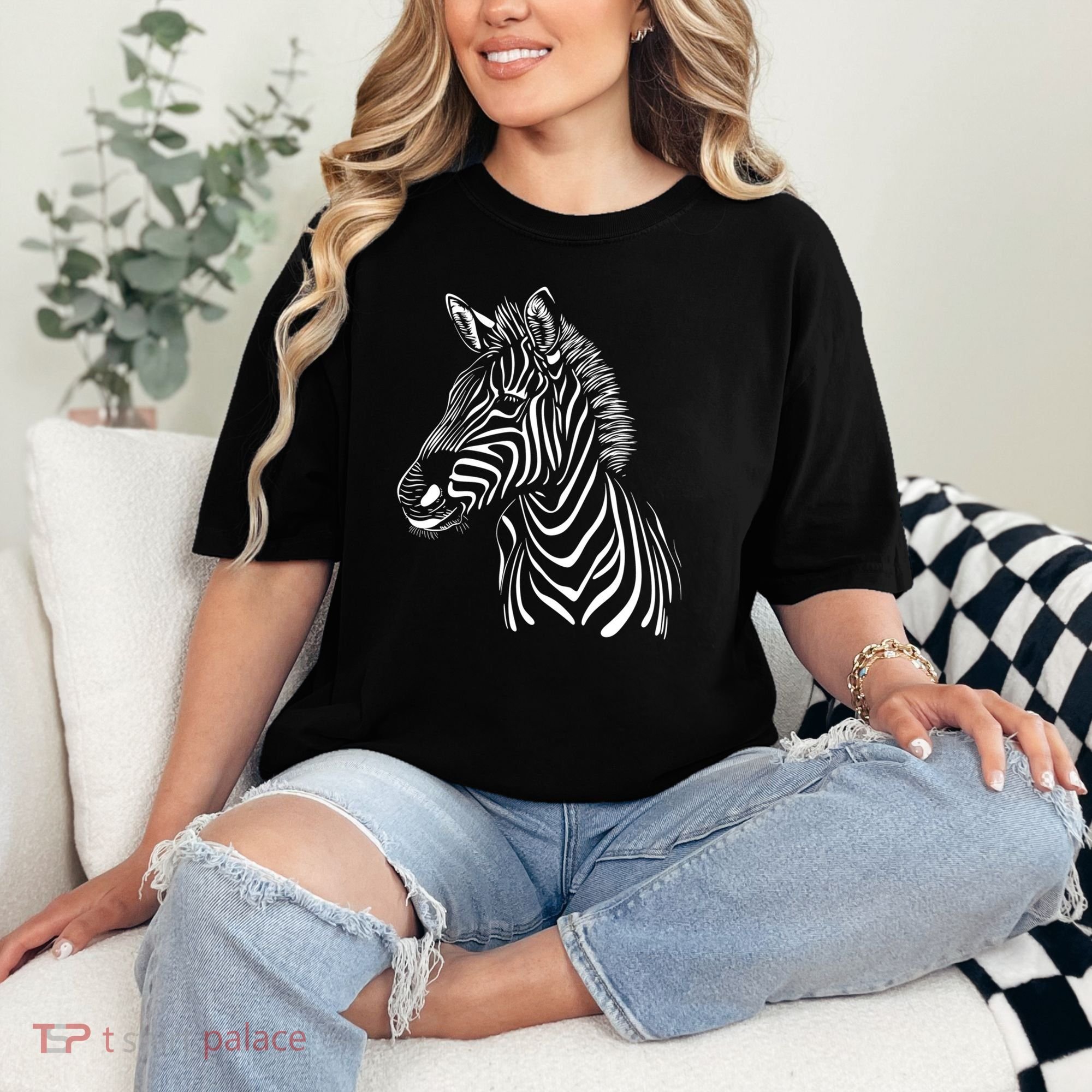 Zebra African Animal Zoo Keeper Zebra Lover Gift Comfort Colors T-Shirt