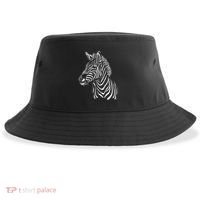 Zebra African Animal Zoo Keeper Zebra Lover Gift Sustainable Bucket Hat thumb 0